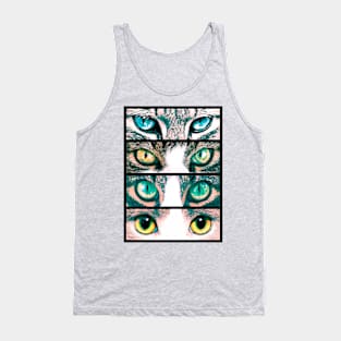 Collage of cat eyes Tank Top